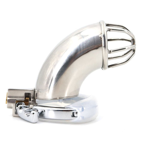 BDStyle Gear Adjustable Ring Stainless Steel Cock Cage - Male Chastity