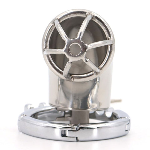 BDStyle Gear Adjustable Ring Stainless Steel Cock Cage - Male Chastity