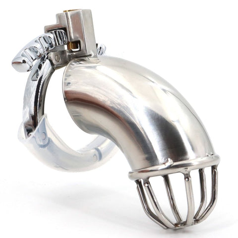 BDStyle Gear Adjustable Ring Stainless Steel Cock Cage - Male Chastity