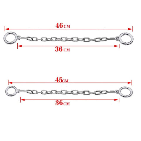BDStyle Class Stainless Steel BDSM Play Toe Cuffs - Steel Sex Toys