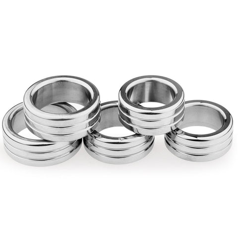 BDStyle Heavy Duty Stainless Steel Cock Ring 2 Ring Design - Steel Cock Rings