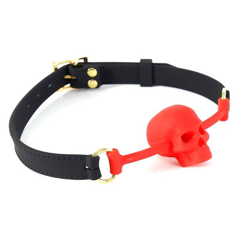 BDStyle Silicone Human Skull BDSM Play Mouth Gag - Bondage Gags and Bits