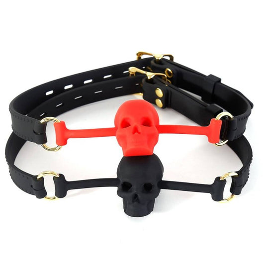 BDStyle Silicone Human Skull BDSM Play Mouth Gag - Bondage Gags and Bits
