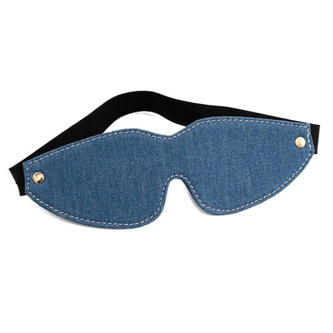 BDStyle Denim Bondage Blindfold - Blindfolds And Masks
