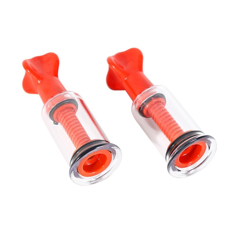 BDStyle Twist Women Nipple Suckers Red Nipple and Clit Clamps