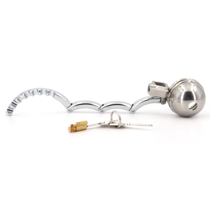 BDStyle Round Lid Gear Ring Metal Male Chastity Cage Male Chastity