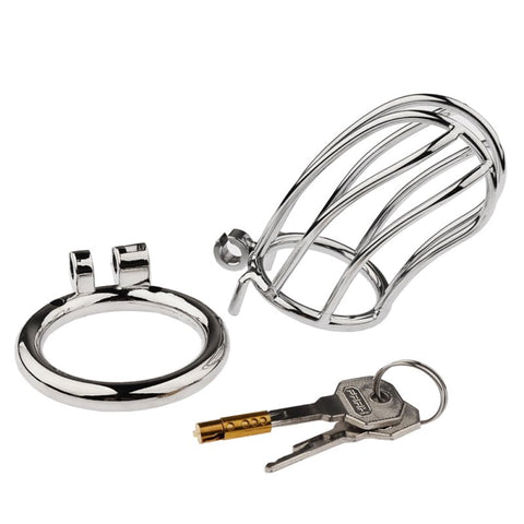 BDStyle Classic Small Banana Male Chastity Cage Hide Lock - Male Chastity