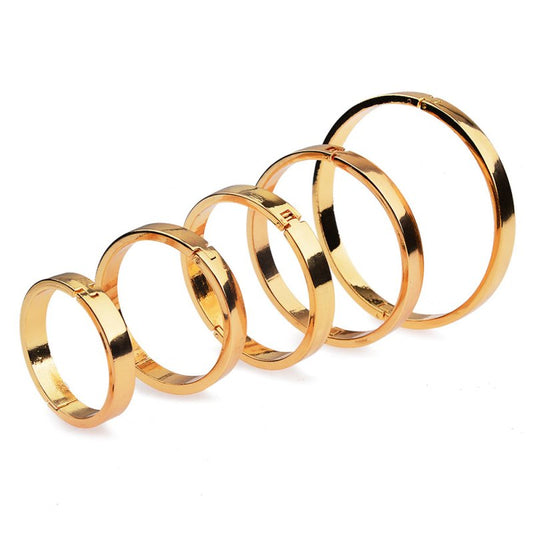 BDStyle Delayed Ejaculation Male Metal Cock Ring {% if variant != 'Default Title' and variant != blank %} {% endif %} Steel Cock Rings