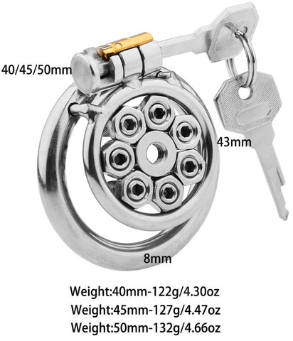BDStyle Spikes Flat Male Chastity Cock Cage - Male Chastity