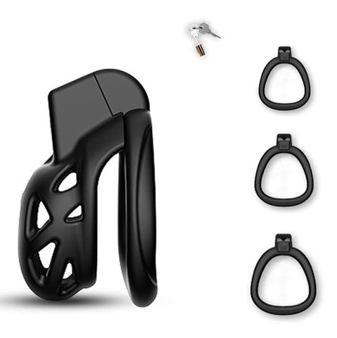 BDStyle 3D Ventilation Male Chastity Cock Cage Lock Set - Male Chastity