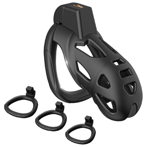 BDStyle 3D Ventilation Male Chastity Cock Cage Lock Set - Male Chastity