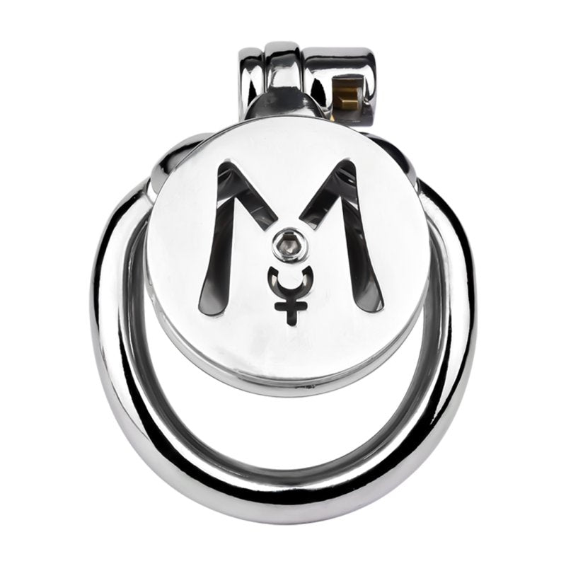 BDStyle M Flat Metal Male Chastity Device Inverted Male Chastity