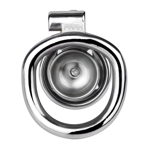 BDStyle M Flat Metal Male Chastity Device Inverted - Male Chastity
