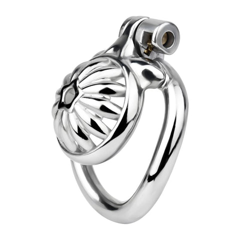 BDStyle Sunflower Shape Steel Male Chastity Cage - Male Chastity