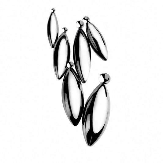 BDStyle Oval Bullet Urethral Sound With Pull Ring - Urethral Sounds