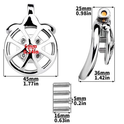 BDStyle Spike Metal Mens Chastity Cage - Male Chastity