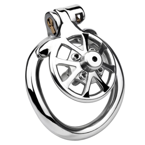 BDStyle Spike Mens Chastity Cage With Metal Urethral Catheter - Male Chastity