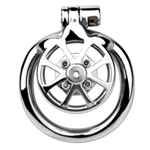 BDStyle Spike Mens Chastity Cage With Metal Urethral Catheter - Male Chastity