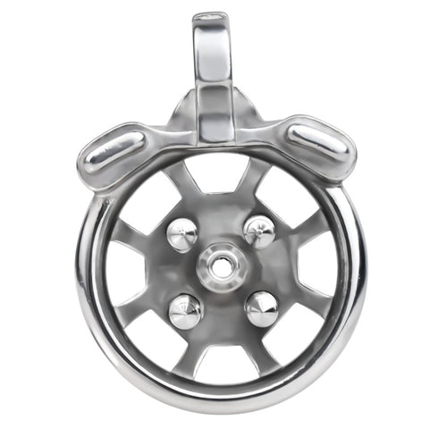 BDStyle Spike Mens Chastity Cage With Metal Urethral Catheter - Male Chastity