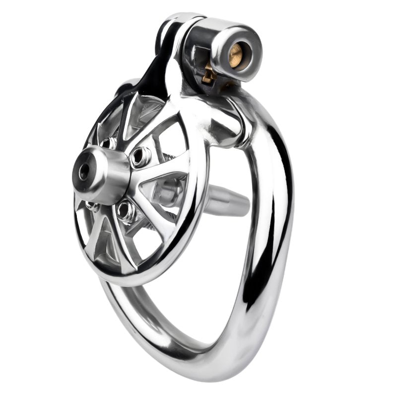 BDStyle Spike Mens Chastity Cage With Metal Urethral Catheter Male Chastity