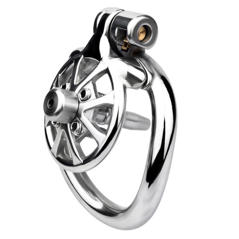 BDStyle Spike Mens Chastity Cage With Metal Urethral Catheter - Male Chastity