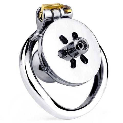 BDStyle Stainless Steel & Silicone Male Chastity Bird Cage With Hide Lock - Male Chastity