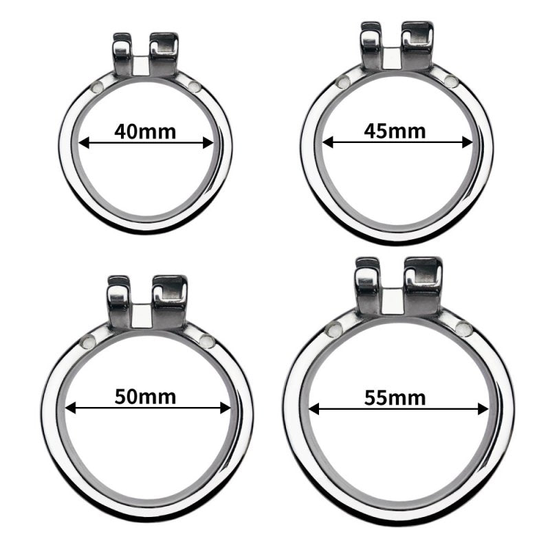 BDStyle Stainless Steel & Silicone Male Chastity Bird Cage With Hide Lock Male Chastity