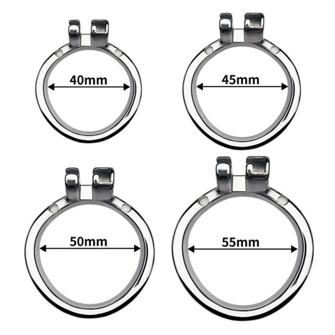 BDStyle Stainless Steel & Silicone Male Chastity Bird Cage With Hide Lock - Male Chastity