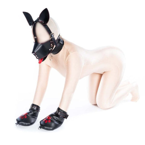 Puppy Play Fantasy Leather Bondage Kit by BDStyle