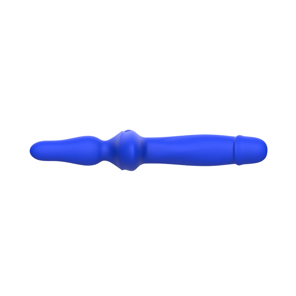 Kissen Ritter Double Orgasm Vibrating Silicone Dildo Blue Vibrating Dildos