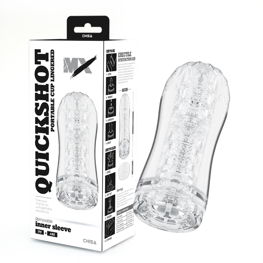 MX Quickshot Portable Cup Lingered Automatic Male Stroker Masturbators and Strokers