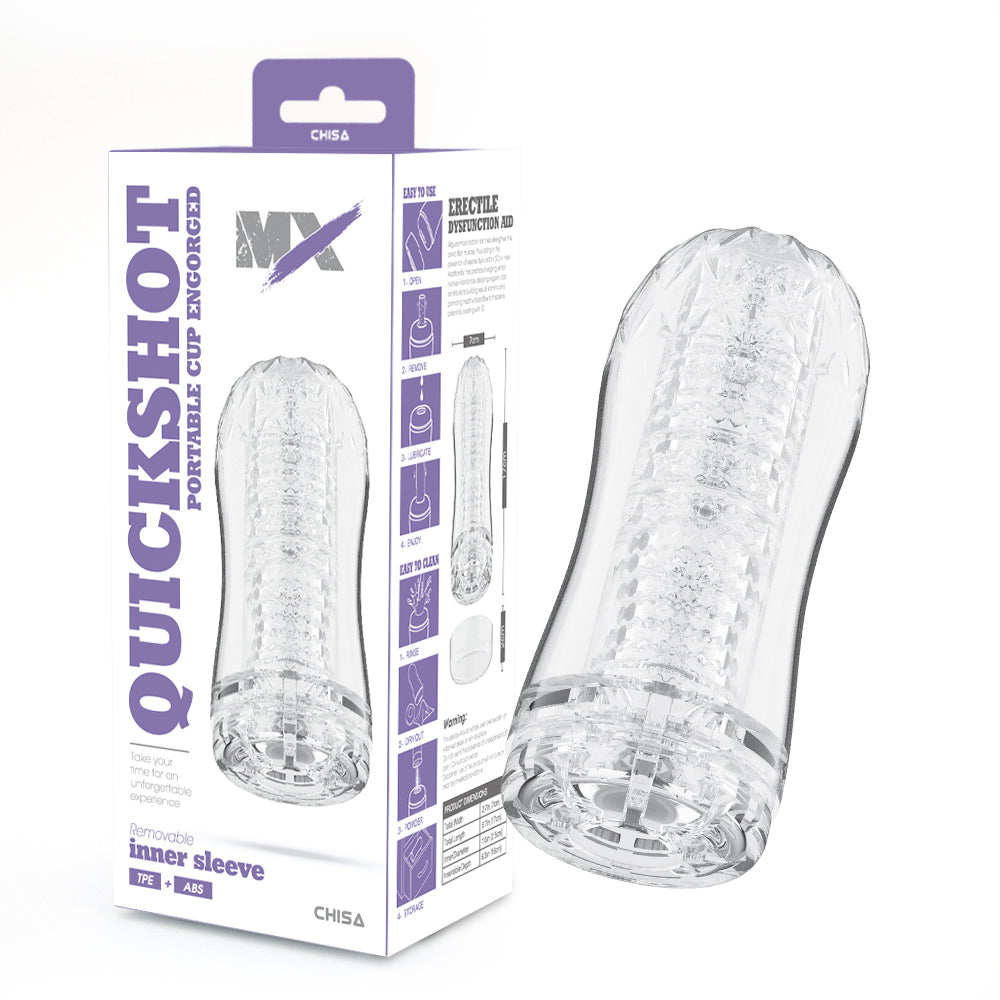 MX Quickshot Portable Cup Engorged Mens Pleasure Masturbator Masturbators and Strokers