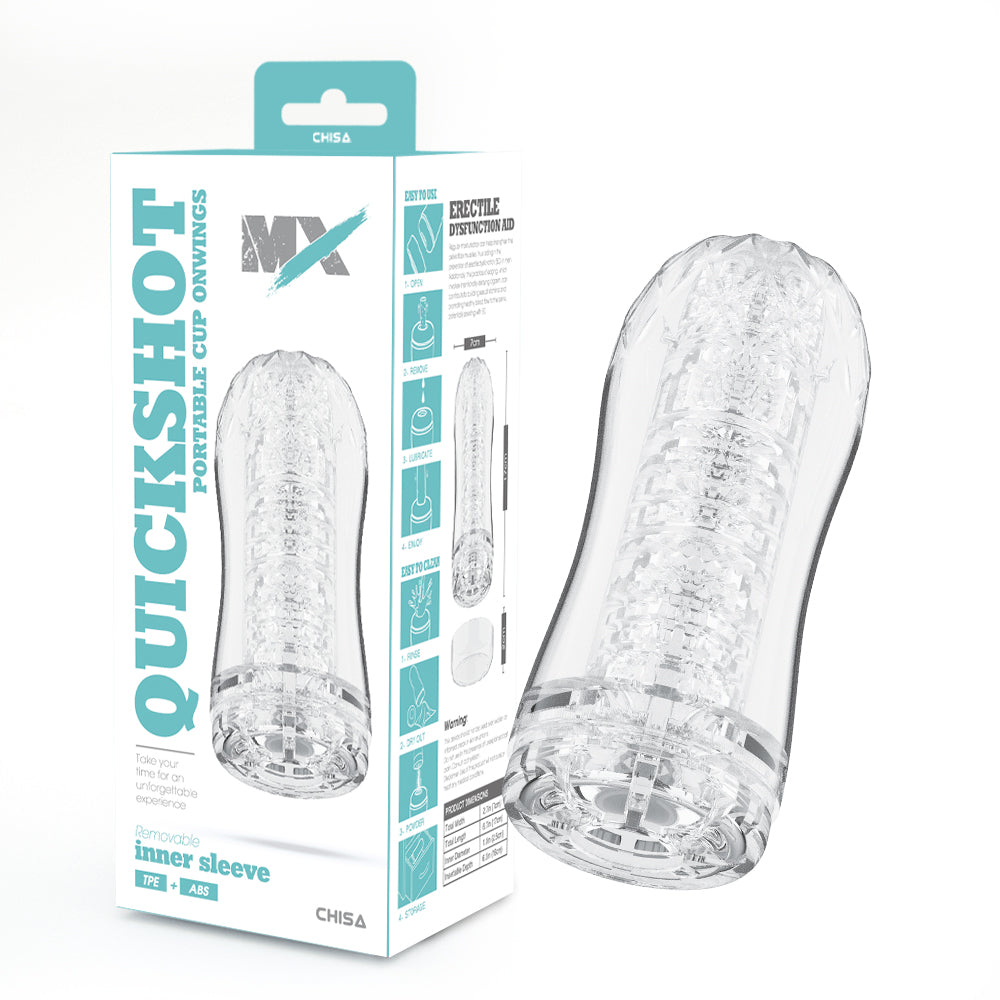 MX Quickshot Portable Cup Onwings Male Masturbator Device Masturbators and Strokers