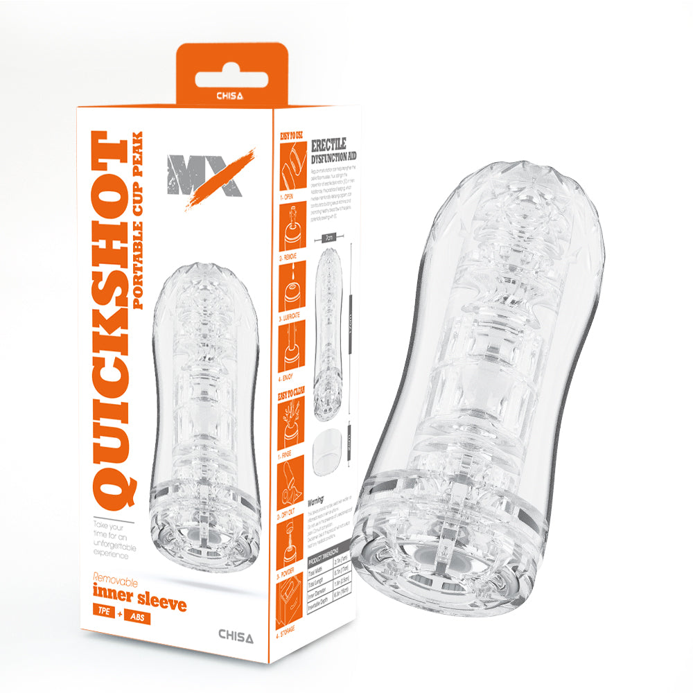 MX Quickshot Portable Cup Peak Automatic Mens Stroker Masturbators and Strokers