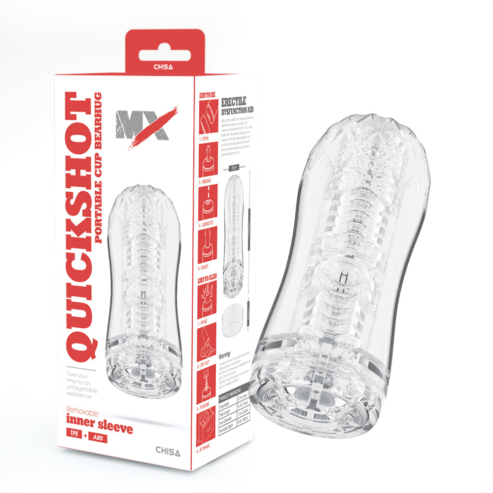 MX Quickshot Portable Cup Bearhug Mens Stroker Masturbators and Strokers