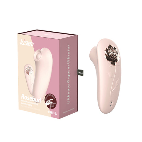 Kissen Rosebud Waterproof Clitoral Massager Pink - Clit Ticklers and Pulsators