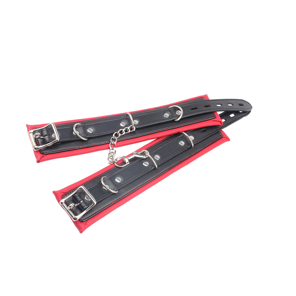 Behave Super Soft BDSM Play Hand Cuffs Red / Black Cuffs And Restraints