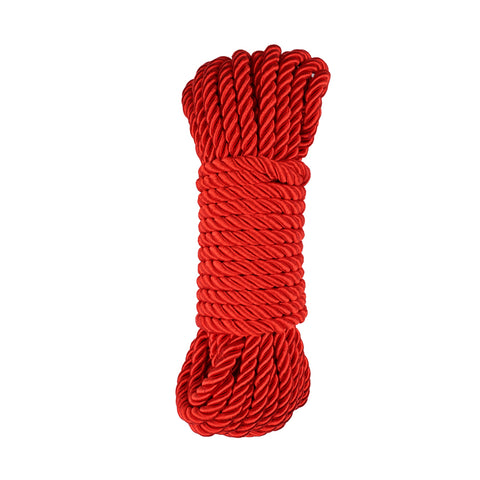 Behave Reatrain Me Bondage Rope Red - Cuffs And Restraints