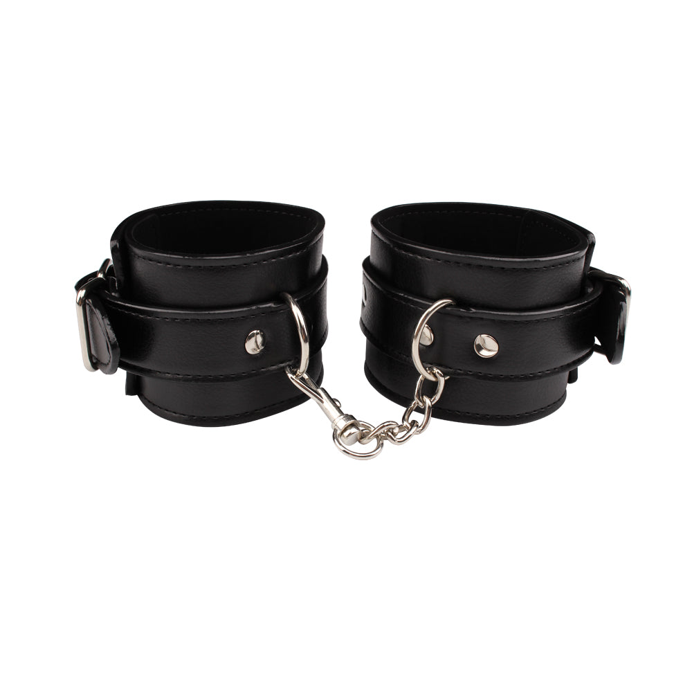 Behave Classic Adjustable Bondage Ankle Cuffs Black Cuffs And Restraints