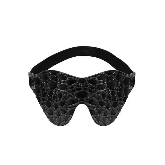 Behave LOVE IS BLIND Drop Pattern BDSM Mask Black - Masks And Blindfolds