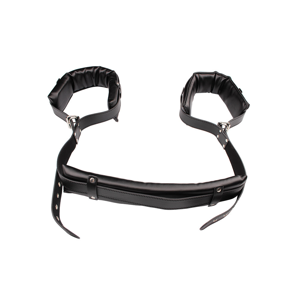 Behave Open Wide Bondage Restraints Black Cuffs And Restraints