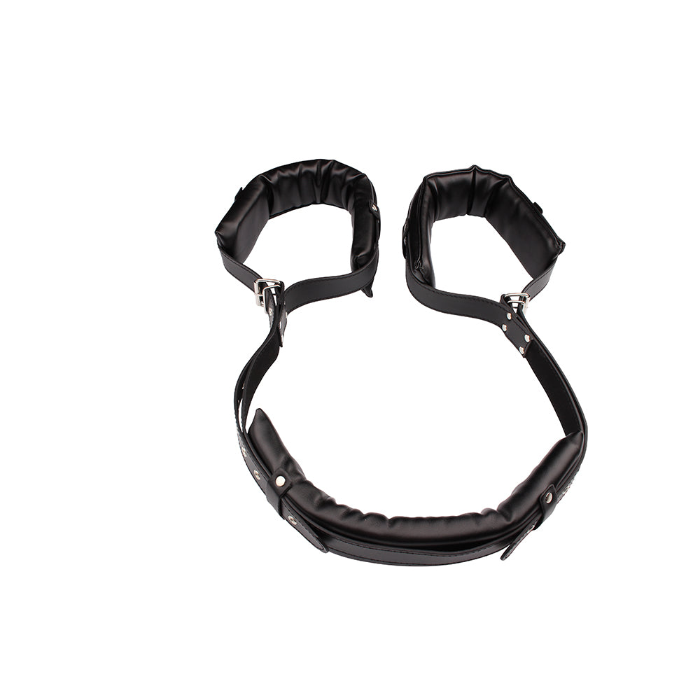 Behave Open Wide Bondage Restraints Black Cuffs And Restraints