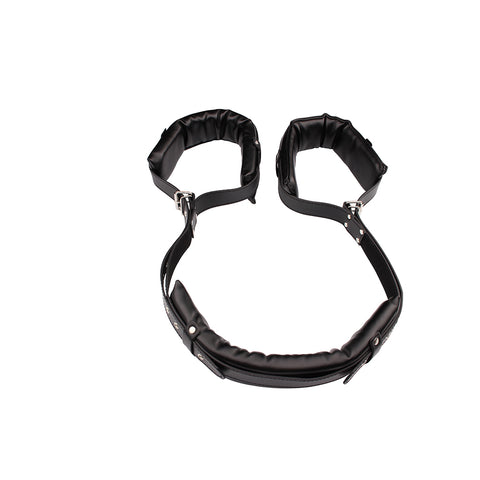 Behave Open Wide Bondage Restraints Black - Cuffs And Restraints