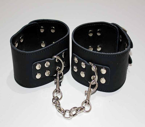 Lilylush Leather Wrist/Ankle Restraints Studs - Cuffs and Restraints