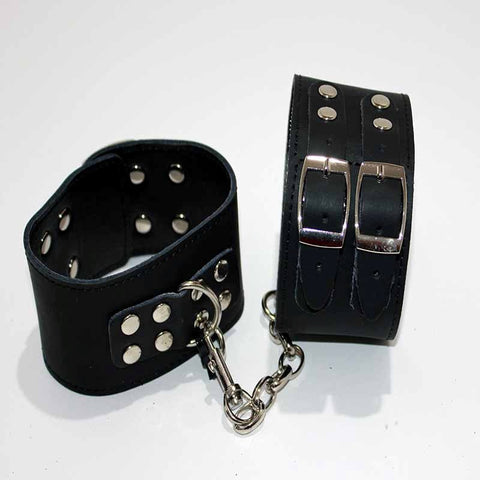 Lilylush Leather Wrist/Ankle Restraints Studs - Cuffs and Restraints