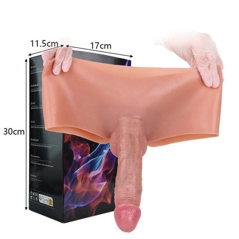Wearable Silicone Soft Hollow Dildo Panty by BDStyle