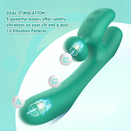 Lust Ripple Hriendyri Personal Adult Massager Teal - Personal Massagers