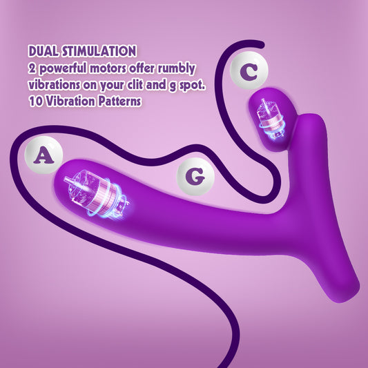 Lust Ripple Horny Remote Control Personal Massager Purple - Personal Massagers