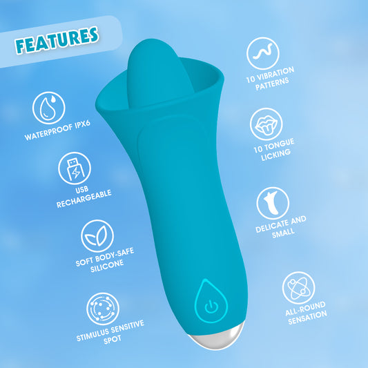 Lust Ripple Succubi 10 Function Clitoral Stimulator Blue {% if variant != 'Default Title' and variant != blank %} {% endif %} Clit Ticklers and Pulsators