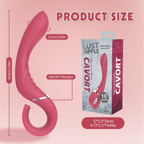 Lust Ripple Cavort 10 Function G Spot Vibrator Pink - G-Spot Vibrators